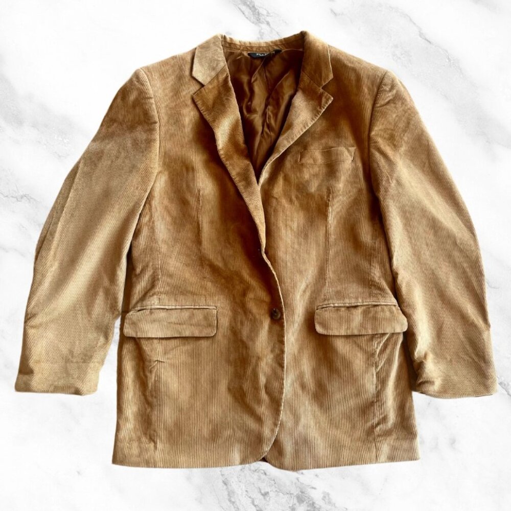 Jos. A. Bank-beige suede blazer Soft 2 front pockets button up